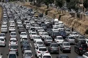 جاده هراز مسدود شد/ ترافیک فوق سنگین در محور چالوس