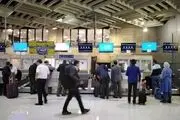 گاف وحشتناک در بنر حجاب نصب شده در فرودگاه مهرآباد/ عکس