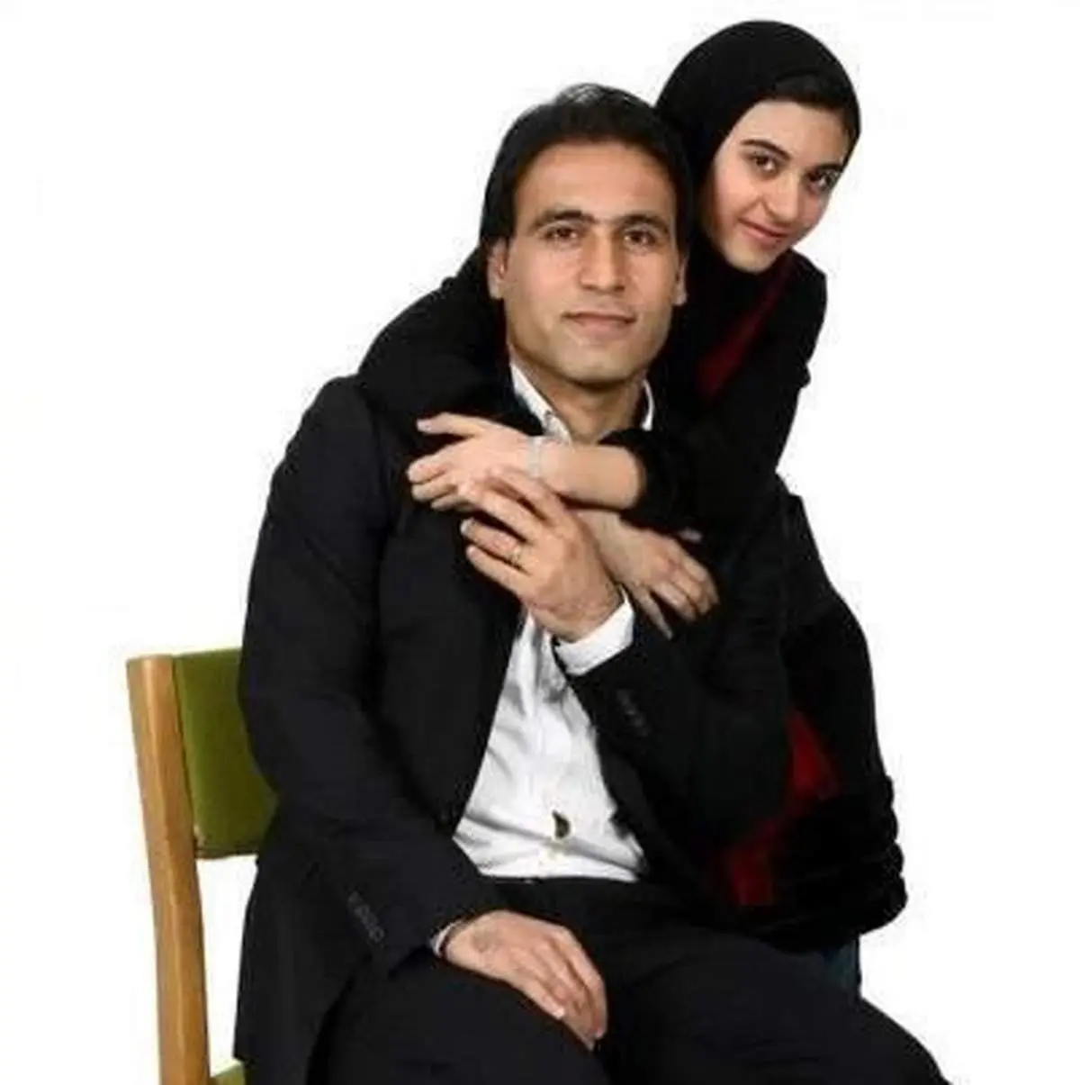 مهدی مهدویکیا در کنار دختر بزرگش عسل / عکس