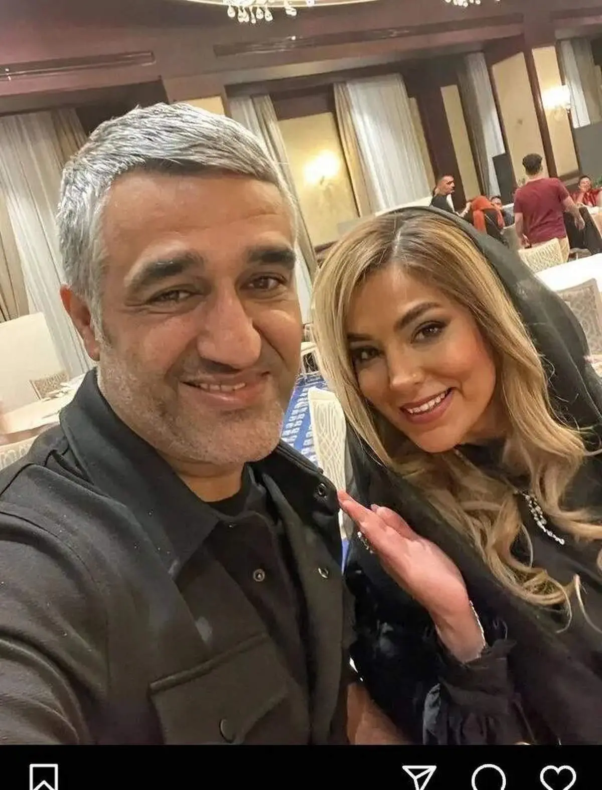 جشن تولد لاکچری نگار فرهمند نامزد پژمان جمشیدی/ عکس