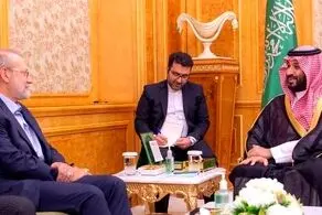 رایزنی لاریجانی و بن سلمان در عربستان 