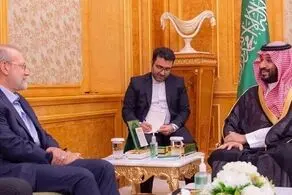 رایزنی لاریجانی و بن سلمان در عربستان 