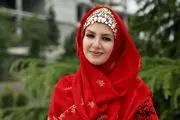 خاله شادونه با لباس عروس/ عکس