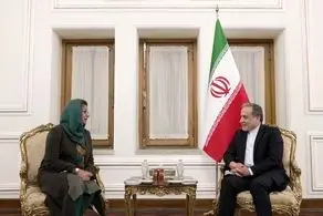 دیدار آمنه بلوچ با وزیر امور خارجه ایران 
