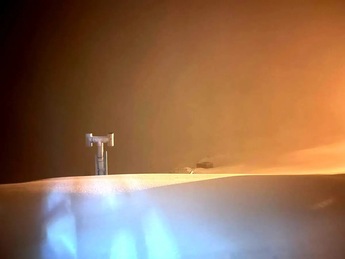 بارش برف در توچال تهران
