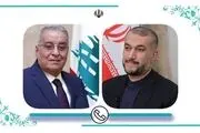 رایزنی وزرای خارجه ایران و لبنان درباره غزه