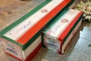 تصویر دردناک از تابوت یک مادر و فرزند