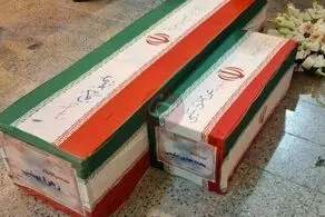 تصویر دردناک از تابوت یک مادر و فرزند