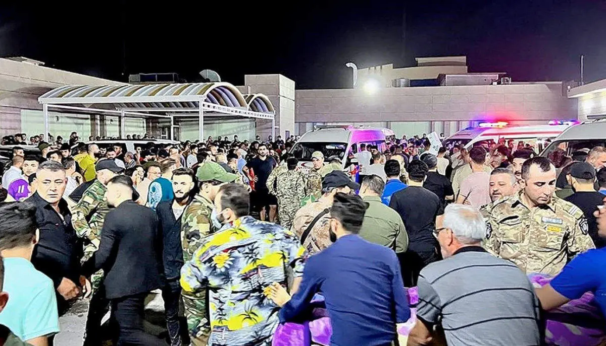 آتش سوزی مرگبار در یک عروسی/ صد نفر کشته شدند