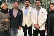 استایل جذاب مینا مختاری و بهرام رادان در جشن رستورانشان/ تصاویر بازیگران مشهور