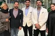 استایل جذاب مینا مختاری و بهرام رادان در جشن رستورانشان/ تصاویر بازیگران مشهور
