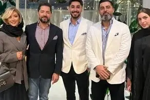 استایل جذاب مینا مختاری و بهرام رادان در جشن رستورانشان/ تصاویر بازیگران مشهور