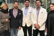 استایل جذاب مینا مختاری و بهرام رادان در جشن رستورانشان/ تصاویر بازیگران مشهور