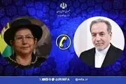 گفتگوی تلفنی وزرای امور خارجه جمهوری اسلامی ایران و بولیوی