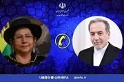 گفتگوی تلفنی وزرای امور خارجه جمهوری اسلامی ایران و بولیوی