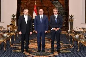 دیدار عراقچی و گروسی با رئیس جمهور مصر 