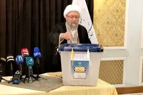 رئیس مجمع تشخیص مصلحت نظام در انتخابات شرکت کرد