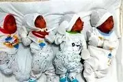 ۴ قلوزایی مادر کرجی پس از ۱۳ سال نازائی