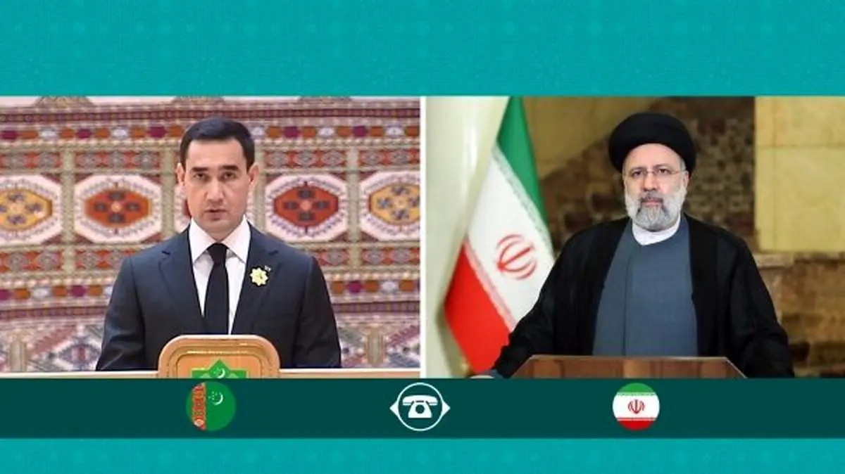 رئیسی با همتای ترکمن گفتگو کرد