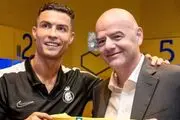 رئیس فیفا با تحریک رونالدو حرص سعودی‌ها را درآورد