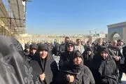 پیکر مرحومه اشرف بروجردی به خاک سپرده شد + عکس