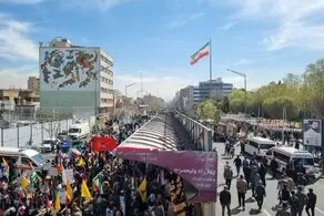 
اولین تصاویر از راهپیمایی روز قدس در تهران