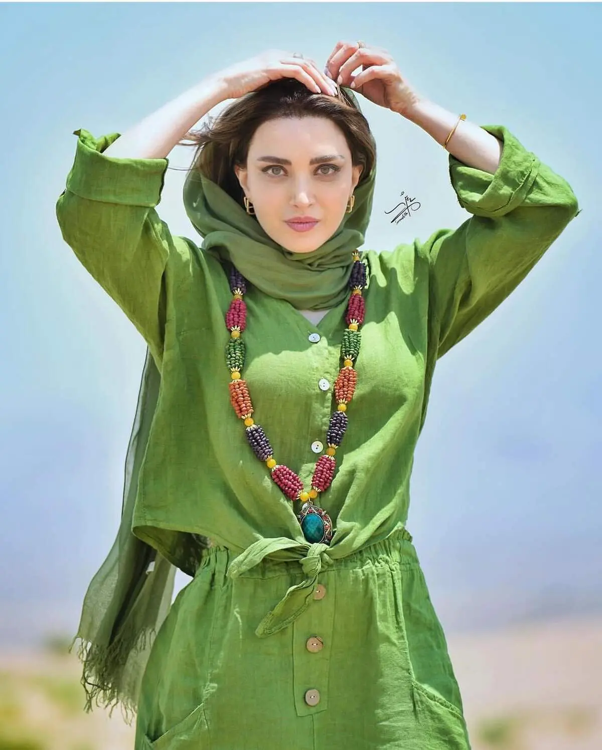 بهنوش طباطبایی با موهای مصری/ عکس
