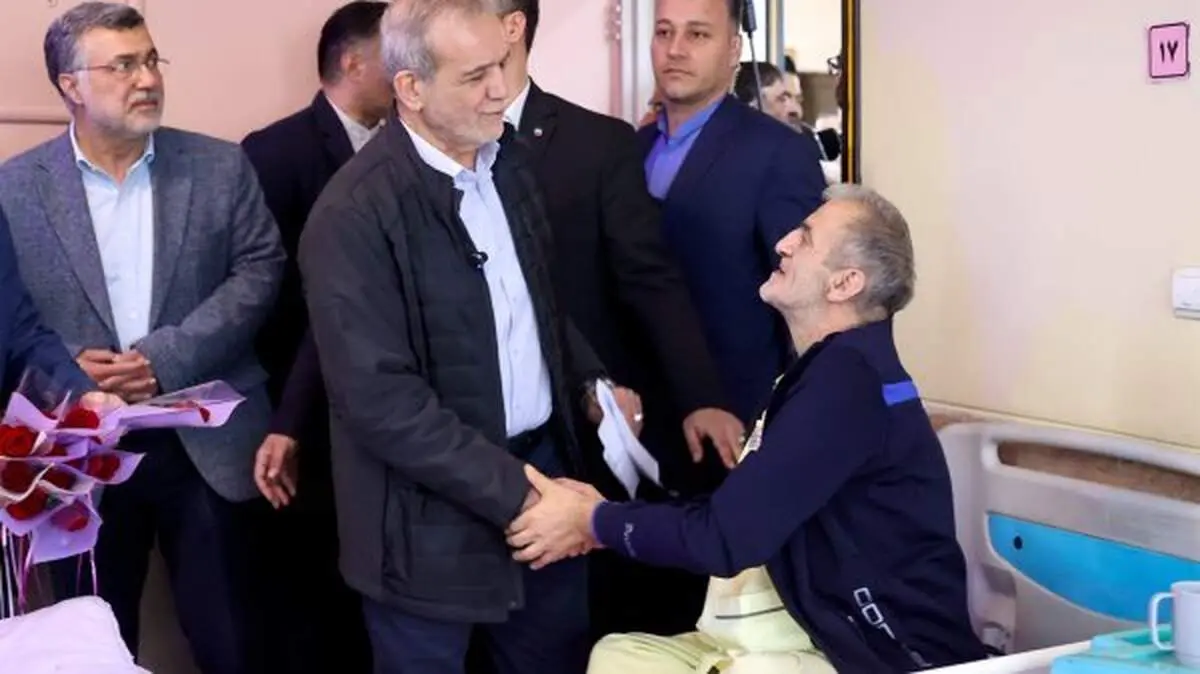 عیادت پزشکیان از جانبازان دوران هشت سال دفاع مقدس 