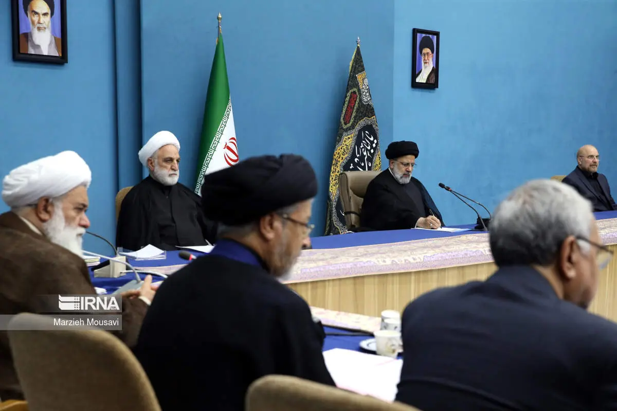 تصاویری از رئیسی، قالیباف، لاریجانی و حدادعادل در یک جلسه