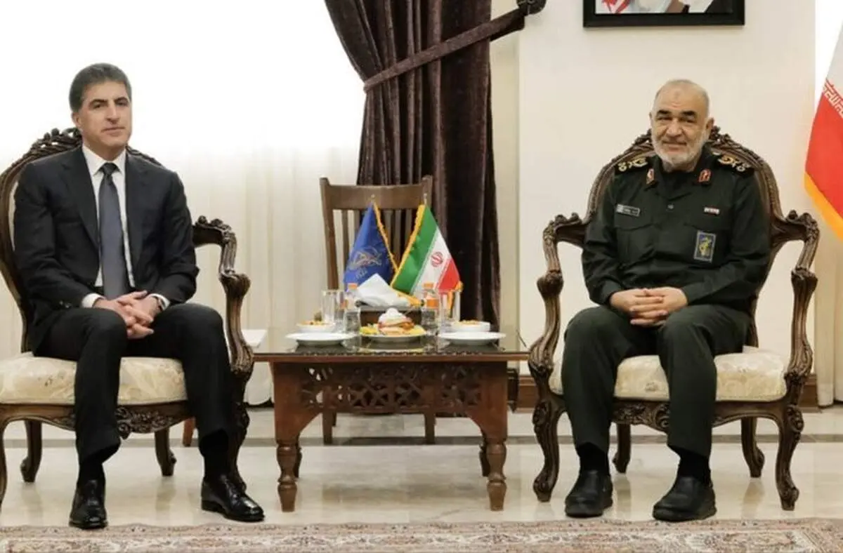 رایزنی نیچروان بارزانی با فرمانده کل سپاه
