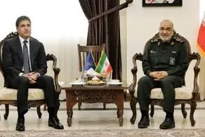 رایزنی نیچروان بارزانی با فرمانده کل سپاه