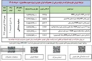 ثبت نام بدون قرعه‌کشی پیش‌فروش ایران‌خودرو ویژه عید تا عید 