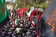 مراسم چهلمین روز شهادت مقام معظم رهبری در حال برگزاری است 
