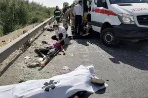5 کشته و مصدوم در واژگونی هولناک پژو پارس