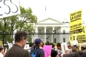 معترضان علیه ترامپ به خیابان آمدند + عکس 