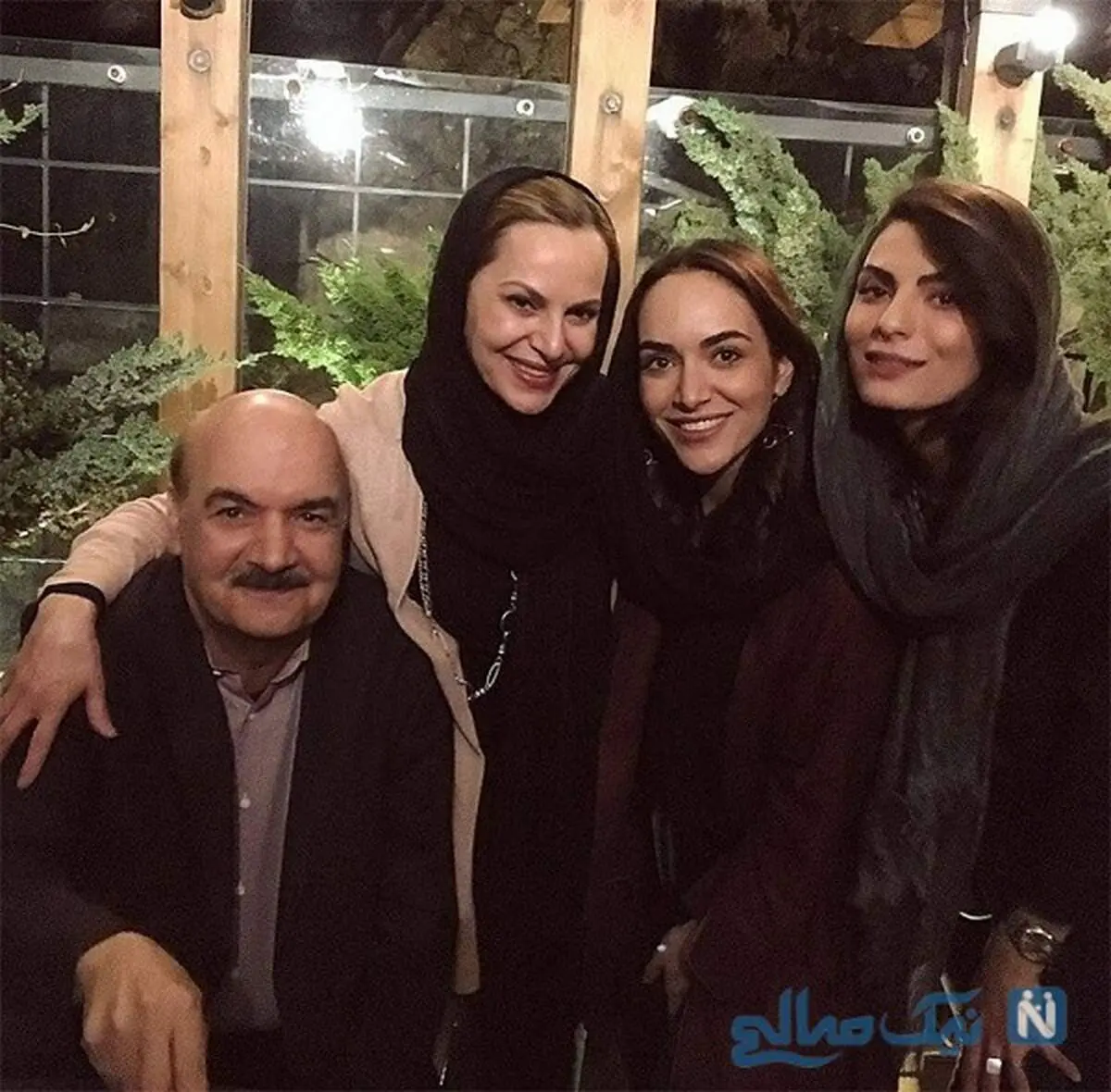  ایرج طهماسب و دخترش یاسمن/ عکس