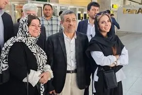  اولین تصاویر از لحظه خروج احمدی نژاد از کشور + ببینید 