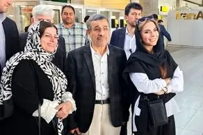  اولین تصاویر از لحظه خروج احمدی نژاد از کشور + ببینید 