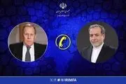 رایزنی تلفنی وزرای امور خارجه جمهوری اسلامی ایران و فدراسیون روسیه 