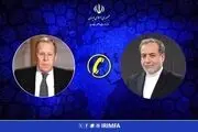 رایزنی تلفنی وزرای امور خارجه جمهوری اسلامی ایران و فدراسیون روسیه 