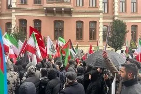 تظاهرات در ترکیه در حمایت از مردم ایران + عکس 