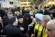 دیدار علی لاریجانی با فرزند سیدحسن نصرالله
