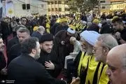 دیدار علی لاریجانی با فرزند سیدحسن نصرالله