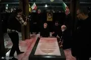 علی لاریجانی بر سر مزار سیدحسن نصرالله 