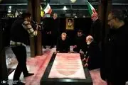 علی لاریجانی بر سر مزار سیدحسن نصرالله 