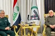 رایزنی مهم سرلشکر باقری با رئیس بسیج مردمی حشدالعشبی در عراق