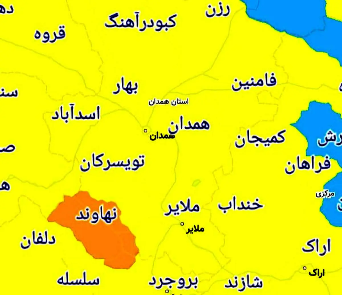 تنها شهر‌ ممنوعه برای سفر نوروزی 1400 در استان همدان 