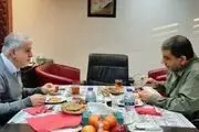 صبحانه خوری عزت الله ضرغامی و صالحی امیری