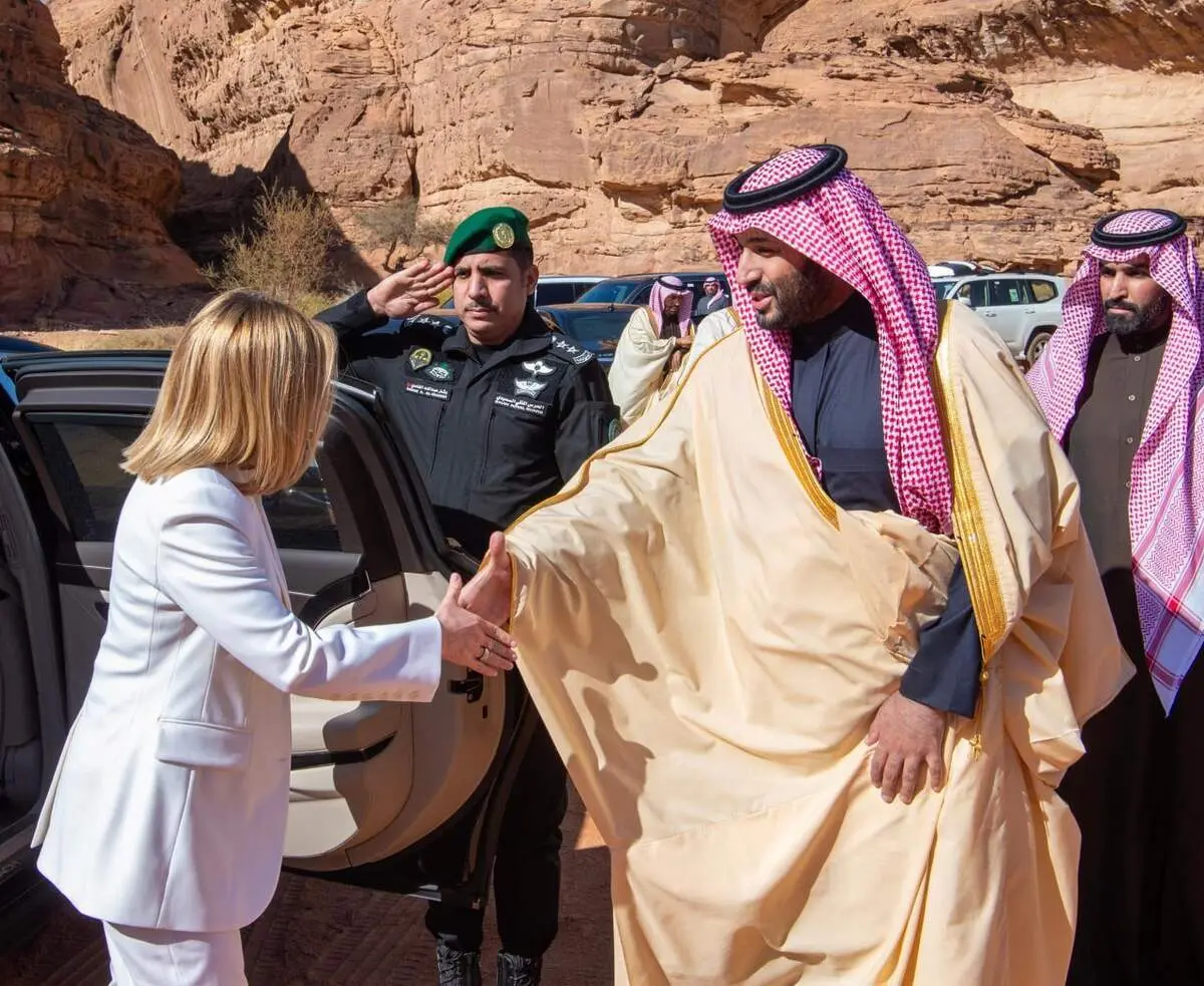 استقبال محمد بن سلمان از این زن سیاستمدار در اقامتگاه زمستانی + ببینید 