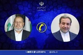 گفتگوی تلفنی وزیر امور خارجه با عضو شورای رهبری حماس